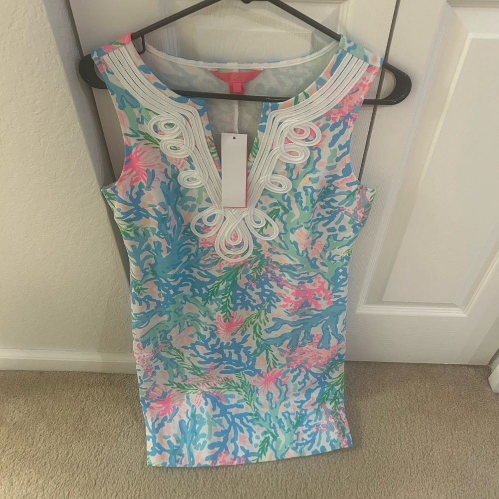 Lilly Pulitzer Blue Pink Green dress
